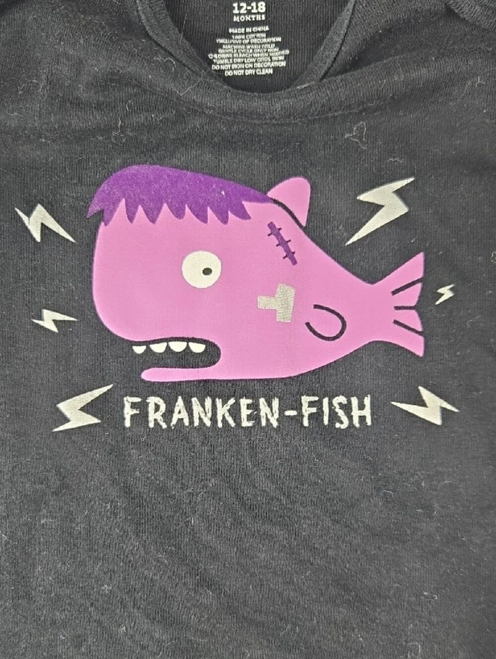 Old Navy Franken Fish Halloween Oneside Size 12-18